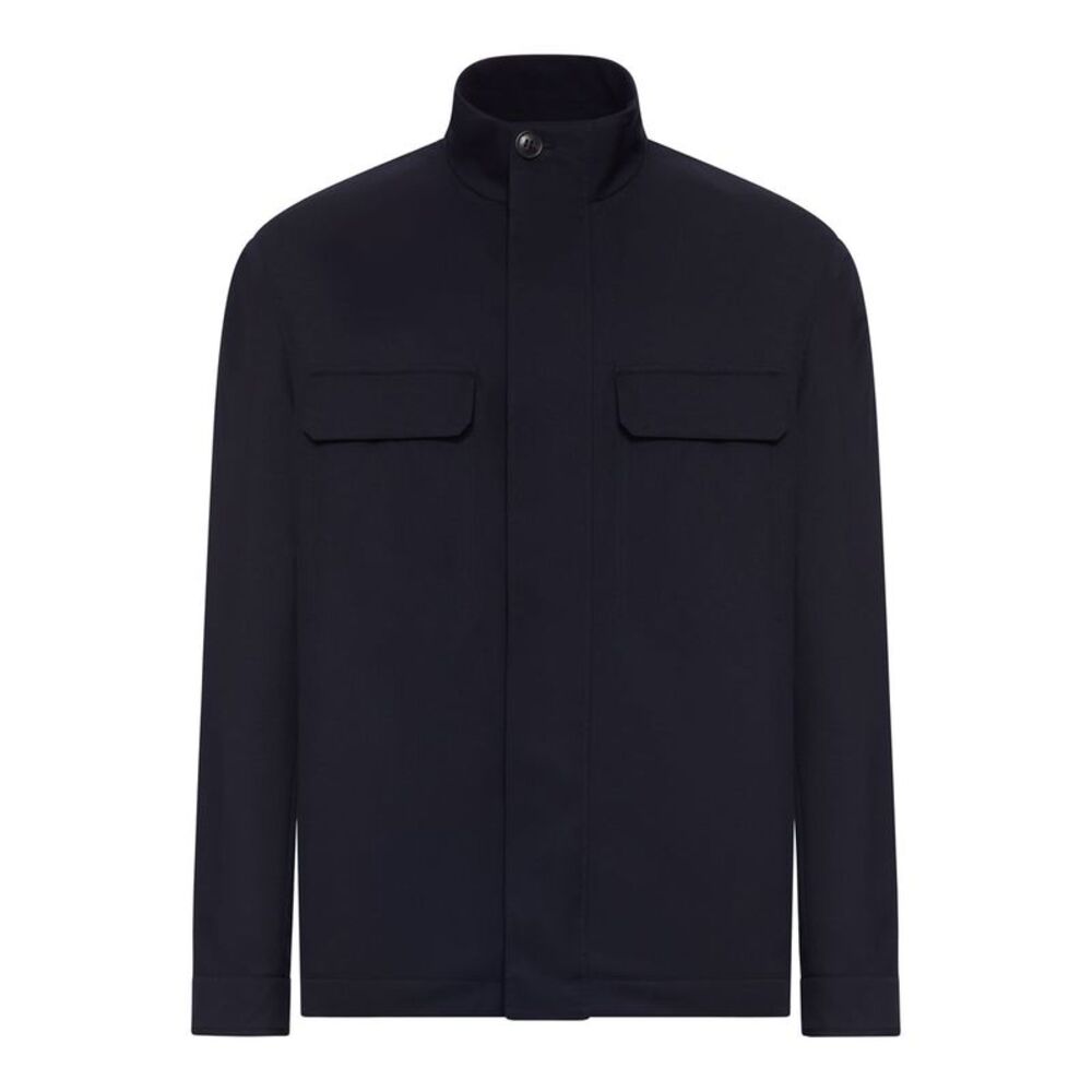 Zegna Men Field Jacket In Twill
